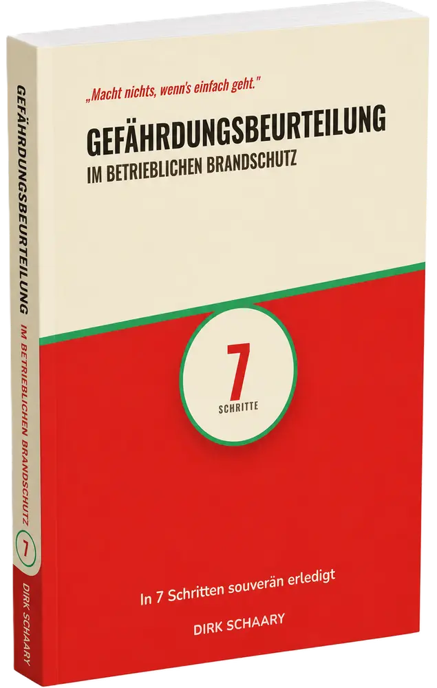 Buchcover: Gefährdungsbeurteilung im betrieblichen Brandschutz